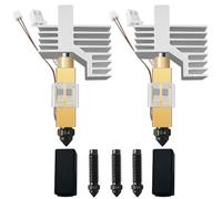 Waoclowr Kit d'extrudeuse Hotend céramique 0,4 mm CC2 Centauri Carbon 2/CC2 | Lot de 2 hotends en céramique 0,4 mm - Trois buses trempées 0,2/0,4/0,6 - Revêtement en carbure de tungstène pour moins
