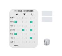 WAONIQ Rappel d'alimentation pour Chien, Autocollant de Rappel magnétique, Autocollant de Rappel d'alimentation pour Chien et Chat, Tableau d'indication Quotidien pour Animaux de