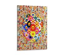 WAONZZAI Impression sur toile Takashi Murakami célèbre - Décoration d'intérieur - Cadre - 50 x 75 cm
