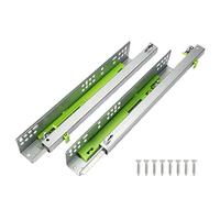 WAOUY Glissières De Tiroir À Sortie Totale 300mm 350mm 400mm Métal À Roulement À Billes Coulisses pour Tiroir en Bois Coulisse De Tiroir Capacité De Charge Jusqu'à 45Kg