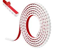 Wapasezyar Moulures décoratives flexibles autocollantes - En PVC - Protection des bords - Pour cadre de miroir, cadre de fenêtre, murs, sols, armoires, plafonds, bords de carrelage (blanc, 10 mm x 3 m