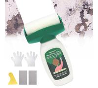 Wapasezyar Peinture murale 2 en 1 - Blanc - 500 g - Rouleau de retouche murale 2 en 1 - Avec pâte de réparation murale pour rayures, taches, graffitis