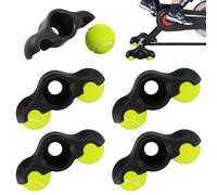 Wapasezyar Rocker Plate Feet, Lot de 4 patins à bascule pour vélo d'intérieur - Pieds de balle de tennis pour Wahoo Kickr Core 2 - Avec 8 balles de tennis