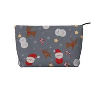WapNo Star Fawn Sac à cosmétiques pour femme en velours côtelé Sac fourre-tout portable grande capacité avec fermeture éclair Sac de rangement Noir Taille unique, Noir , Taille unique
