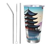 WapNo Tasse isotherme en acier inoxydable avec motif The Pearl Of The Ori pour voiture, bureau, voiture