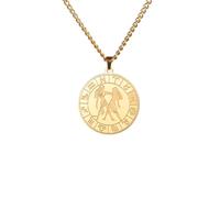 WAPOSV Collier Du Zodiaque Doré Avec Pendentif Gémeaux, 12 Constellations, Collier D'Astrologie, Bijoux Porte Bonheur, Charmant, Cadeau Pour Femmes Et Hommes