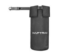 Waptrax Sac de baguettes de batterie amovible en nylon avec pince verrouillable en alliage d'acier robuste pour baguettes jusqu'à 5 paires - Noir