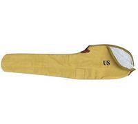 War Equine Militaria Army WWII US M1 Garand 1943 Housse de transport en toile avec sangle de transport Doublure polaire - Kaki