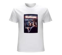 War Games T-Shirt Retro 80s Teenage Computer Hacker Movie Graphic Tee T-Shirt WhiteXL