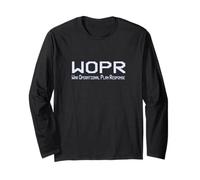 War Games WOPR Joshua Classic années 80 drôle homme femme vintage Manche Longue