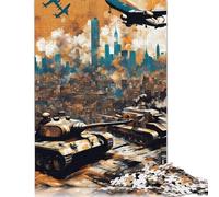 War in Israel Puzzle 1000 Pièces Cadeau Unique Jeu Éducatif Challenge Toy À De Qualité Supérieure Peinture Art pour Adultes Et Enfants À Partir De 12 Ans 1000pcs (38x26cm)