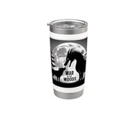 War in the Woods Wolf Boop, le dragon cracheur de feu dans son intégralité Gobelet isotherme en acier inoxydable double paroi