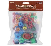 War of The Ring Anneaux en plastique coloré - Ensemble de base (plus de 205 pièces)