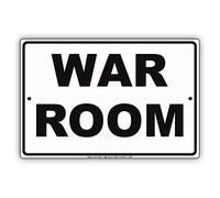 War Room Man Cave Do Not Disturb Ridiculous Humor Funny Alert Caution Warning Notice Aluminum Metal Tin 8"x12" Sign Plate