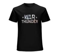 War Thunder Men's T-Shirt Graphic Shirts Unisex Black Tee S