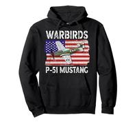 Warbird P51 Mustang American Airplane Garçons Filles Enfants Sweat à Capuche