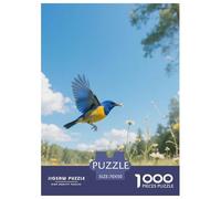 Warbler à Ailes bleuesPuzzle 1000 Pièces Complexité Modérée Enfants 10+Oiseau Jeu De Détente Décoratif 70x50cm/1000pcs