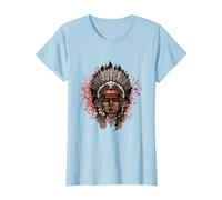 Warbonnet - Indien - Indien T-Shirt, Femme, Bleu Céleste, XS