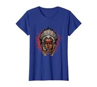 Warbonnet - Indien - Indien T-Shirt, Femme, Bleu Royal, S