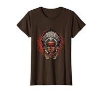 Warbonnet - Indien - Indien T-Shirt, Femme, Marron, XS