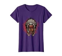 Warbonnet - Indien - Indien T-Shirt, Femme, Violet, S