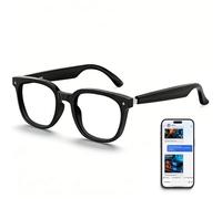 warchody Lunettes intelligentes, lunettes de soleil audio avec haut-parleur, lunettes Bluetooth avec commande vocale et oreille ouverte, lunettes d'enregistrement avec traduction