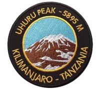 Wardah limitée Mont Kilimandjaro William Mkapa Peak Tanzanie Écusson brodé Patch à Coudre ou thermocollant 9 cm