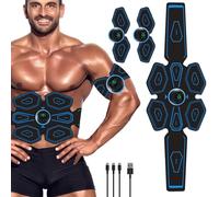 WARDBES Électrostimulateur Musculaire Professionnel, électrostimulateur pour Abdominal, ABS Trainer/Toner pour Abdom/Bras/Vie/Jambes