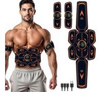 WARDBES EMS Electrostimulateur Musculaire, EMS Ceinture Abdominale Electrostimulation, Abdos Musculation Appareil, Musculation Abdominaux Equipement Fitness