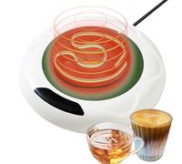 Warder tasses à café - ABS 4.57x4.57x0.98in USB Smart Heating Coaster | Warmér, 3 réglages de température, lait et thé wařmer, boisson électrique portable Warmdeř | Bureau, maison, bureau