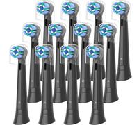 Wardimark Lot de 12 Brossette Compatible avec iO Brosses à Dent Electrique, Brossettes de Rechange Pour iO 2 3 4 5 6 7 8 9 10 (12 Noir)