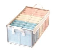 Wardrobe Storage Container - Space Saving Clothes Organizer for Room | Clear Stackable Storage Bin with Reinforced Handles, Multi Functional Box Packing, Moving for Travel Laundry and Closet Sorting