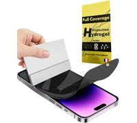 WardSan [1 Pièce Pour iPhone SERIES - Films de Protection d'écran Hydrogel Anti-Espion Private 3D | support | Anti-choc | Protecteur TPU souple |Mieux qu'un verre trempé (iPhone 11/XR)
