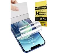 Wardsan [5 Pièces] Pour iPhone 14 Plus/ 13 Pro Max 6.7" - Films de Protection d'écran Hydrogel 3D avec support téléphone doigt pour selfie | Anti-choc | Compatible coques | Film Protecteur TPU souple