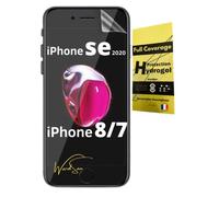 WardSan Film de Protection écran Hydrogel 3D pour iPhone SE 2020 | protection intégrale 3D | Transparente pellicule invisible | Compatible avec coques,housse, étui, TPU souple | Protecteur vitre