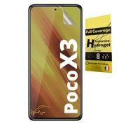 WardSan Film de Protection écran Hydrogel 3D pour Xiaomi Poco X3 NFC | protection intégrale 3D | Transparente invisible | Compatible avec coques,housse, étui, TPU souple | Protecteur vitre