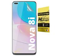 WardSan Film Protection écran Hydrogel 3D pour HUAWEI Nova 8i / Honor 50 Lite | protection intégrale 3D | Transparente invisible | Compatible avec coques,housse, étui, TPU souple | Protecteur vitre