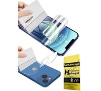 WardSan [Lot de 2 Pour iPhone 13 Pro Film Protection d’écran Hydrogel HD Transparent | Protecteur Avant& Arrière Souple en TPU [Haute Sensibilité] [Compatible Coque] Flexible(Pas en Verre Trempé)