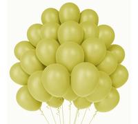 WAREHOUSE Ballon Vert 50 Pièces 12" 30 cm, Ballon Gonflable Hélium, ballons d'anniversaire,Décoration pour Anniversaire, mariage,Baptême, Fete, décoration de diplôme.(Maca Fruit Vert-20)