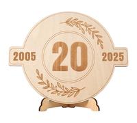 WAREHOUSE Carte anniversaire 20 ans Bois, Cartes de Voeux d'anniversaire et mariage, Decoration Numéro 26 livre d'or alternatif en bois décoration homme femme