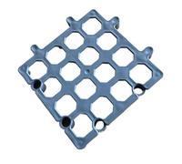 Warehouse Pallets, Interlocking Cushion Floor Grid, Waterproof Mesh, Non Slip Raised Base for Storage Rooms Supermarkets Basements, 13.19x13.19x1.5 inches