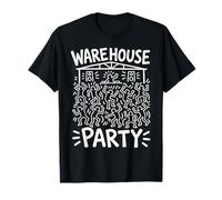 Warehouse Party Retro Rave Vintage années 90 UK Club House Dance T-Shirt