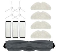 Waremax Kit d'accessoires de Rechange pour Aspirateur Robot Dreame D10s / Dreame D10s Pro, 1 Brosse Principale, 3 Filtres, 4 Brosses Latérales, 4 Chiffons de Vadrouille