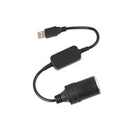 Waremew 5 V USB A Mâle à 12 V Voiture Allume Cigare Socket Femelle Convertisseur pour Voiture Allume-Cigares Conduite Enregistreur DVR Dash Caméra GPS Etc