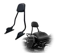 WARFEL Dosserets Passager Pièce De Moto pour BMW R18B R 18B 2021 2022 Porte-Bagages Arrière Porte-Bagages Passager Arrière Dossier en Cuir Noir