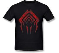 Warframe Stalker Sigil T Shirt Short Sleeve Tee Casual 100% Cotton Funny Man Printed Tops Black XL
