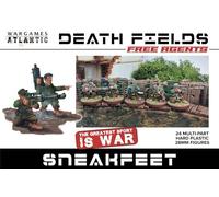 Wargames Atlantic, Death Fields : SneakFeet Lot de 24 figurines en plastique dur 28 mm