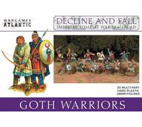 Wargames Atlantic Decline and Fall : Imperial Rome at War - Lot de 30 figurines en plastique rigide multi-parties (polystyrène à fort impact) 28 mm - Fabriqué aux États-Unis