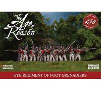 Wargames Atlantic, L'âge de la raison, 5ème régiment de grenadiers à pied, miniatures à l'échelle