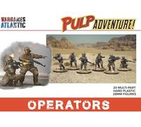 Wargames Atlantic, Pulp Adventure, Operators, Figurines en plastique dur 28 mm